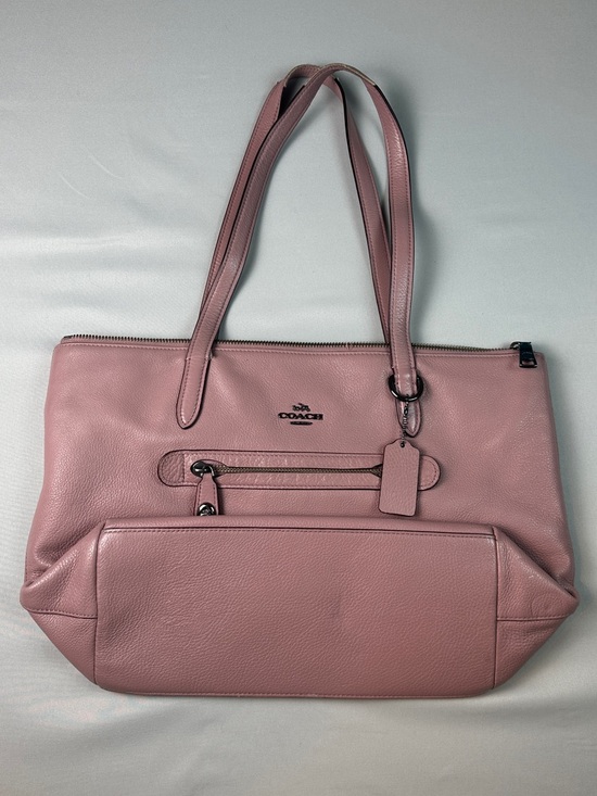 Coach Handbags - Coach Purse Dusty Rose Leather Tote Bag Over the Shoulder